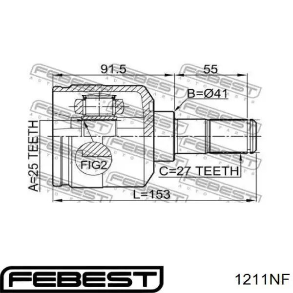 Купить 1211NF Febest ШРУС внутренний