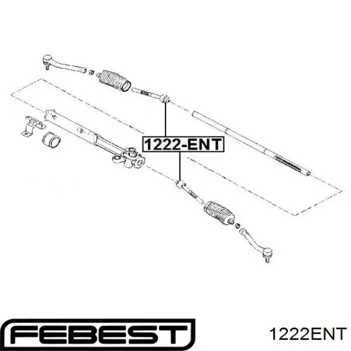 Купить 1222ENT Febest Рулевая тяга