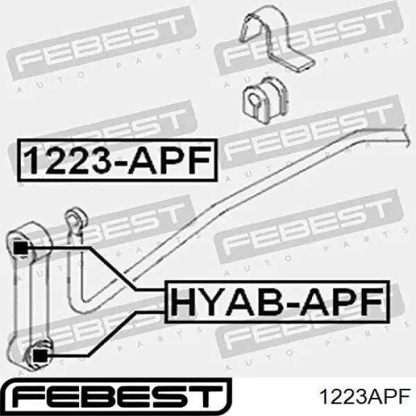 1223-APF Febest стойка стабилизатора переднего