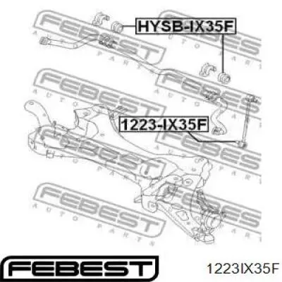 Тяга переднего стабилизатора Febest 1223IX35F цена, от 14.62 USD