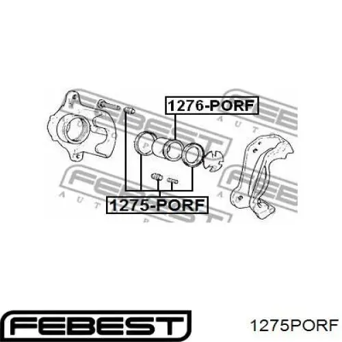 Купить 1275PORF Febest Ремкомплект переднего суппорта