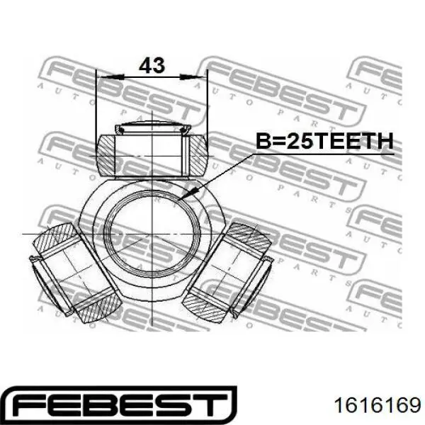 Купить 1616169 Febest Тришип