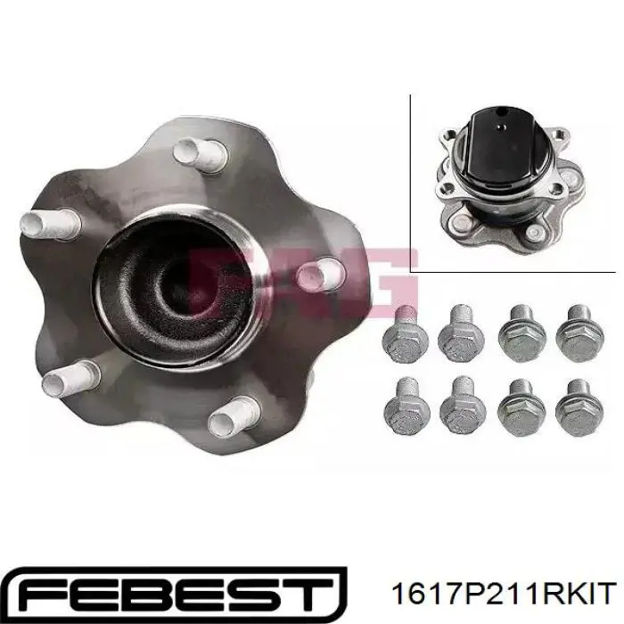 Пыльник ШРУСа внутренний, задней полуоси Febest 1617P211RKIT
