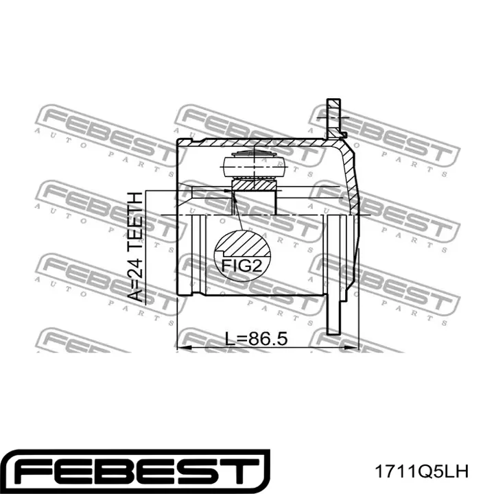 ШРУС внутренний TPS005584 TPS