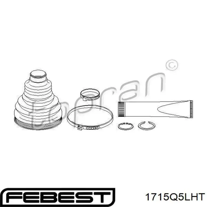 Купить 044280F040 Toyota Пыльник гранаты внутренний, передней полуоси