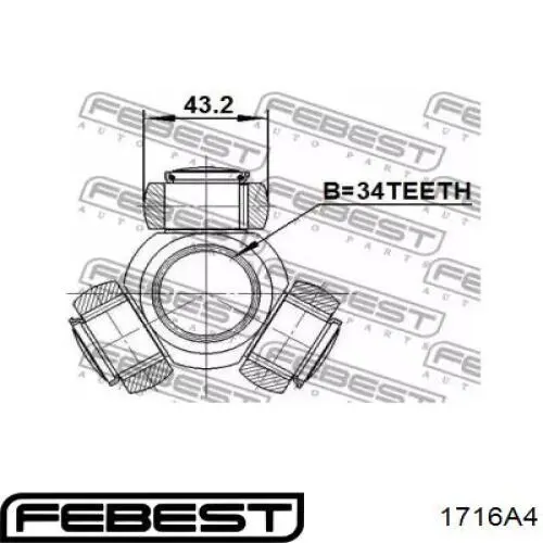 1716A4 Febest трипоид внутреннего шруса