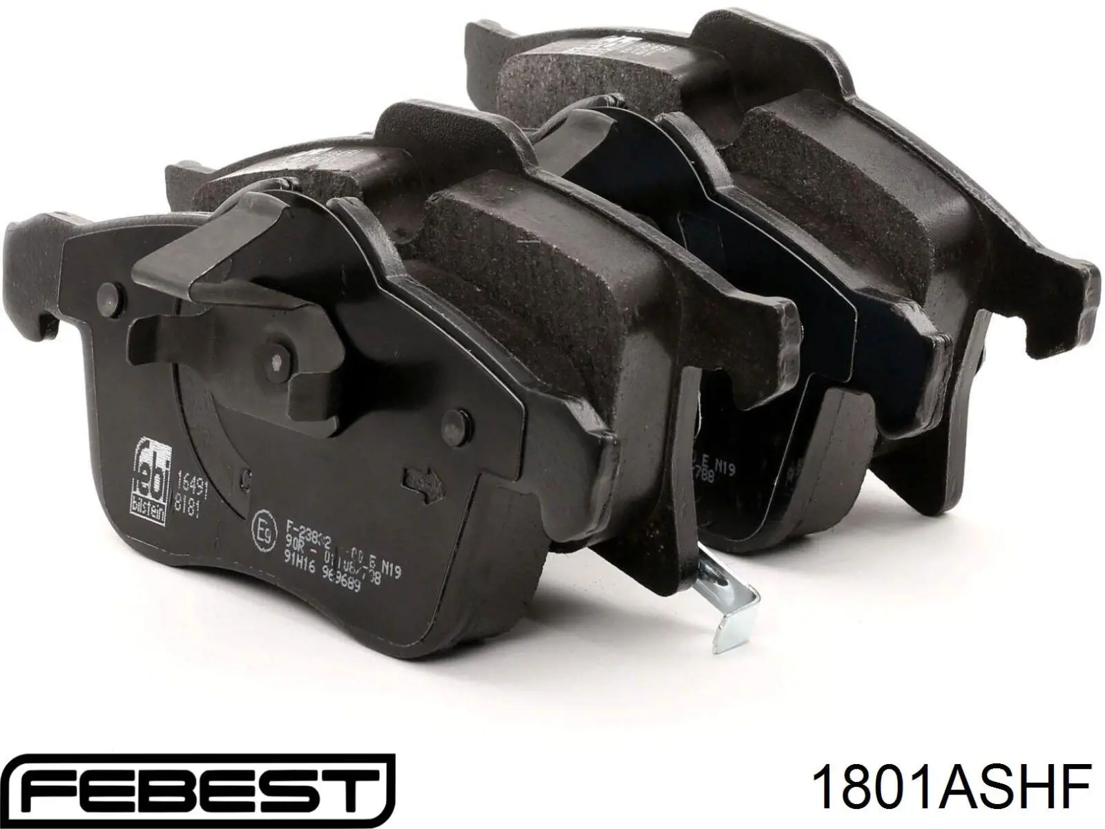 Передние тормозные колодки 1801ASHF Febest