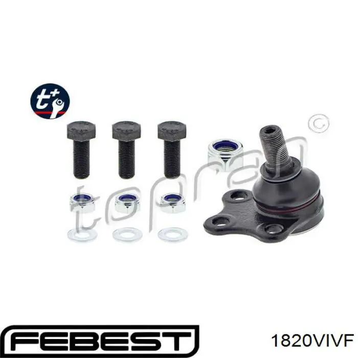Купить 1820VIVF Febest Нижняя шаровая опора