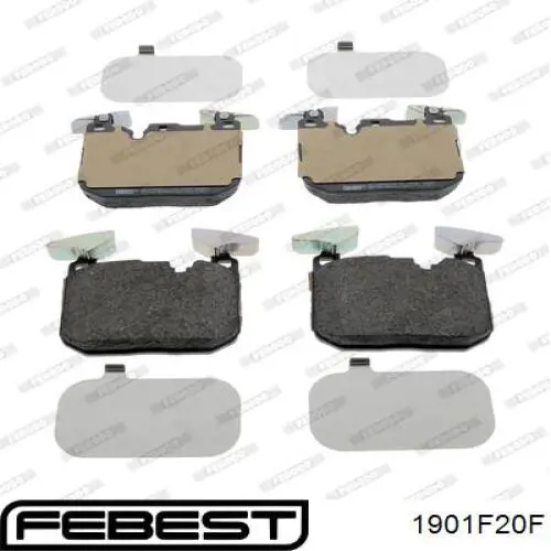 Купить 1901F20F Febest Колодки тормозные
