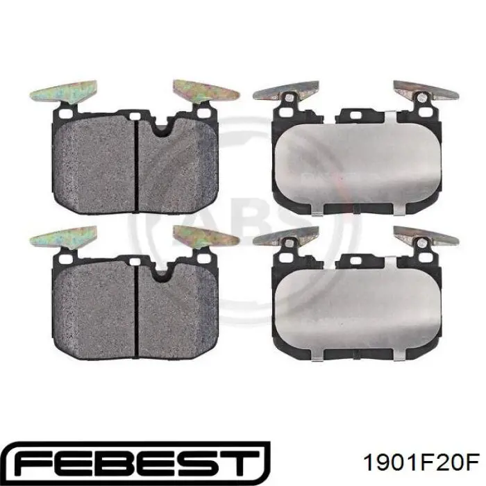 Передние тормозные колодки 1901F20F Febest