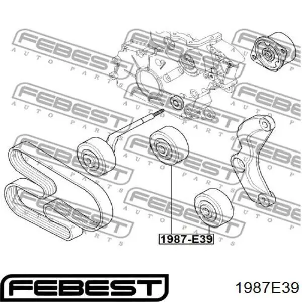 Купить 1987E39 Febest Паразитный ролик