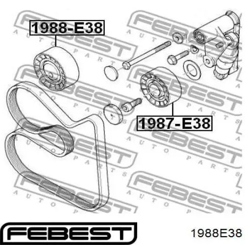 Купить 1988E38 Febest Паразитный ролик