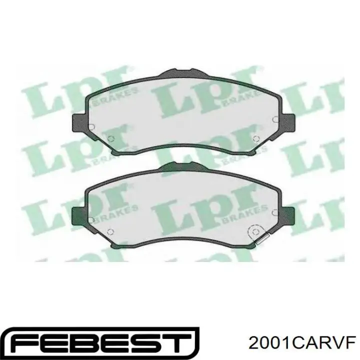 Передние тормозные колодки 2001CARVF Febest