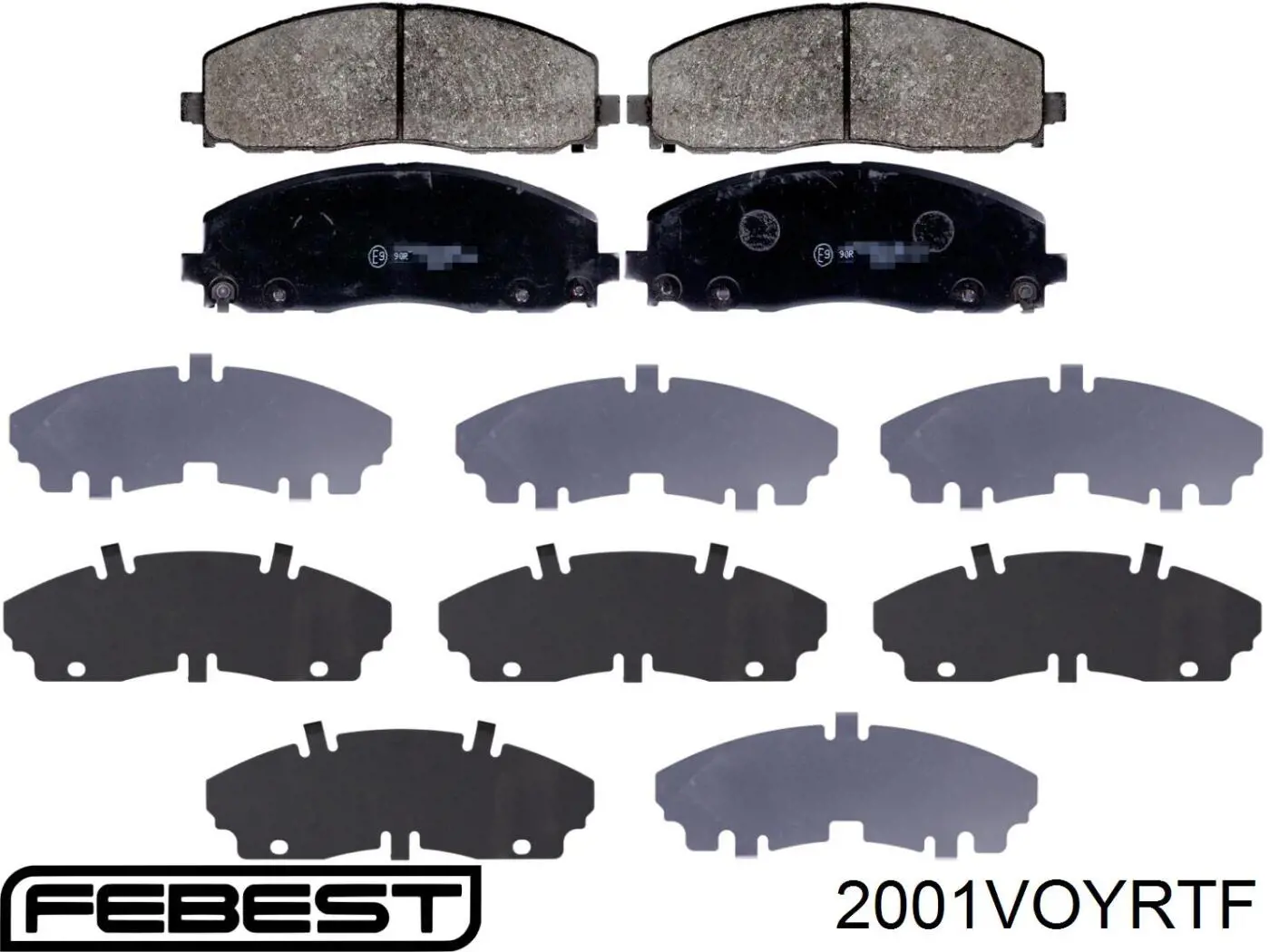 Колодки Febest 2001VOYRTF цена, от 55.27 USD
