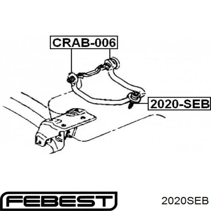Верхняя шаровая опора 2020SEB Febest