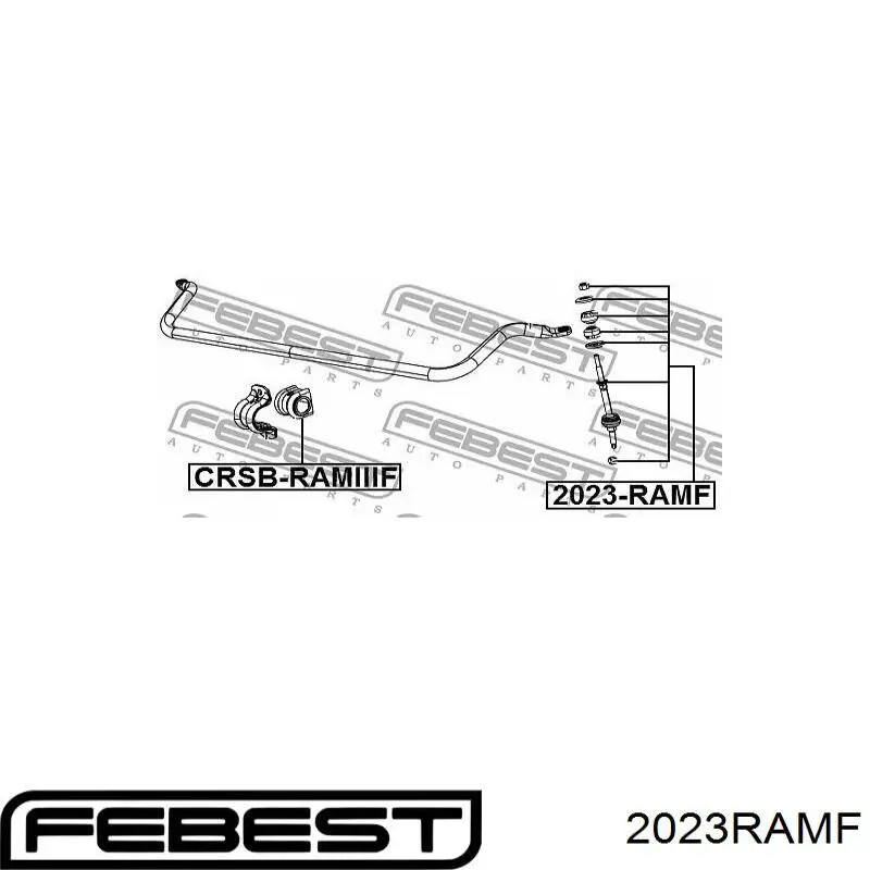 2023RAMF Febest стойка стабилизатора переднего