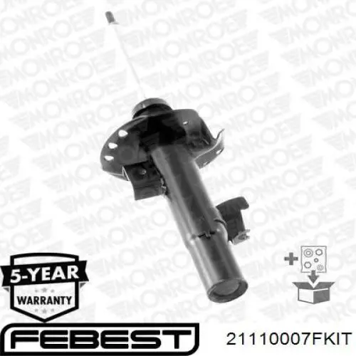 Амортизатор передний 21110007FKIT Febest