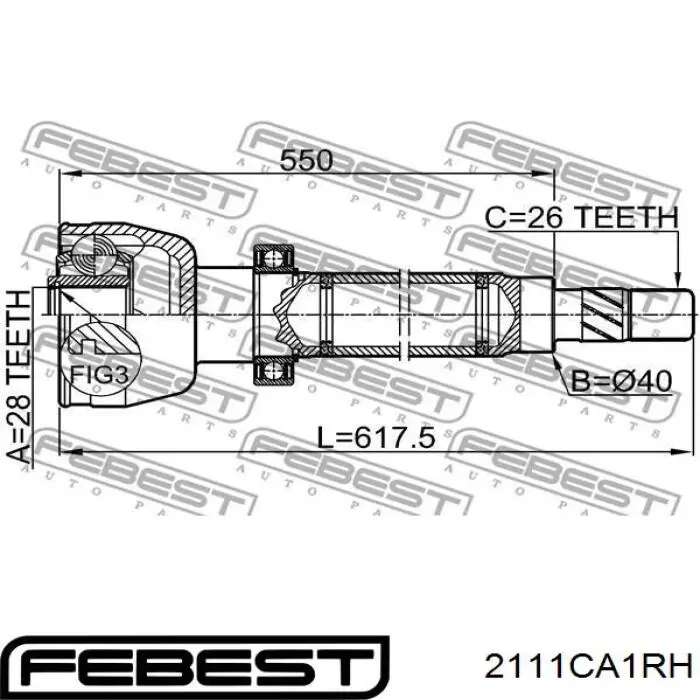 2111CA1RH Febest 