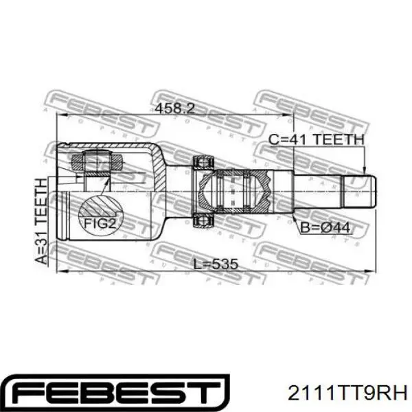  ШРУС внутренний правый Ford Transit 6