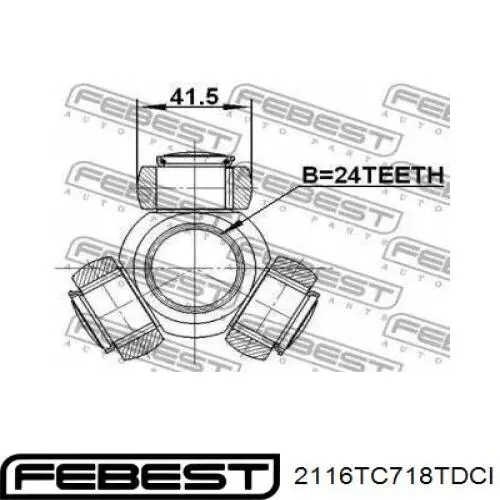 Крестовина гранаты Febest 2116TC718TDCI цена, от 24.46 USD