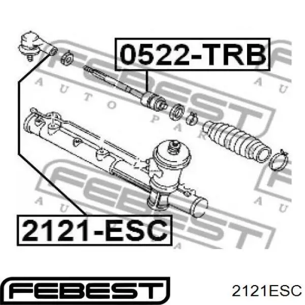 Купить 2121ESC Febest Наконечник рулевой тяги, внешний