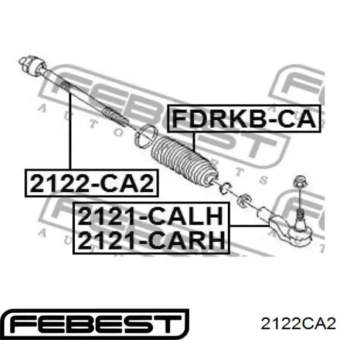 2122CA2 Febest Тяги рулевые