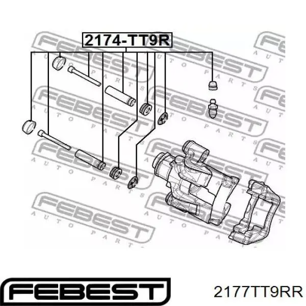 Суппорт задний правый FT32847 Fast