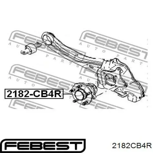 Купить 2182CB4R Febest Задняя шпиндель