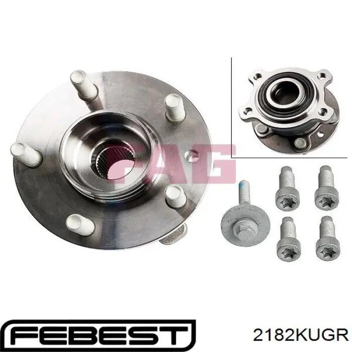 Задний подшипник Febest 2182KUGR