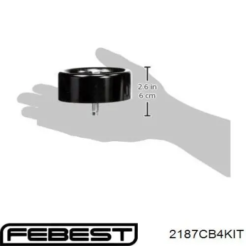 Натяжитель приводного ремня 2187CB4KIT Febest