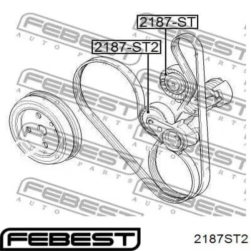 Купить 2187ST2 Febest Натяжной ролик