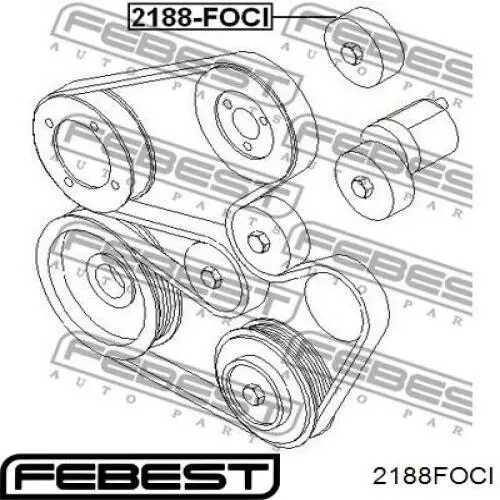 Купить 2188FOCI Febest Паразитный ролик