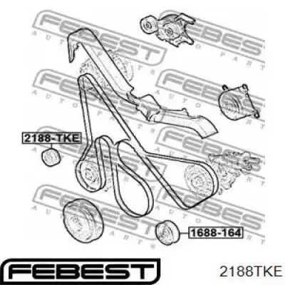 Купить 2188TKE Febest Паразитный ролик
