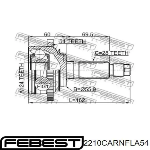 Граната колесная Hyundai/Kia 0K55825600A цена, от 74.12 USD