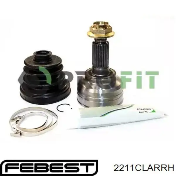 Купить 2211CLARRH Febest Шарнир угловых скоростей передний правый