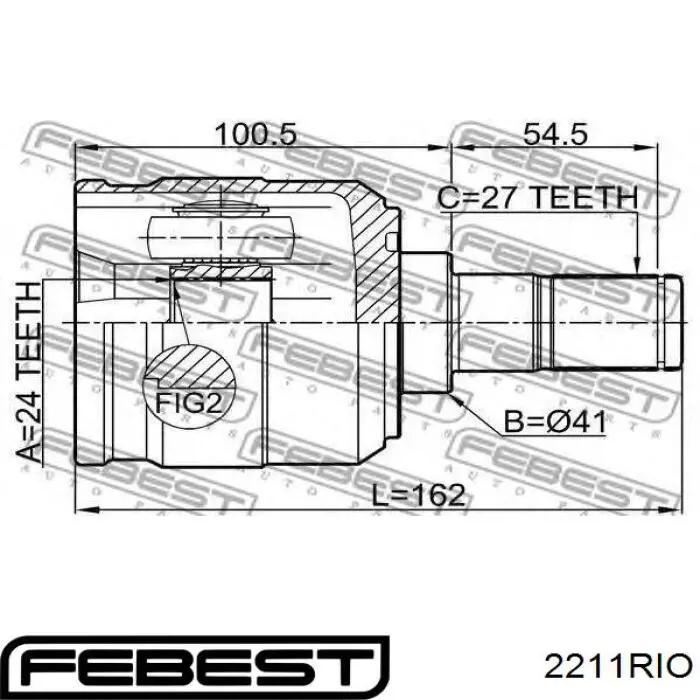 Купить XX495011W200 Market (OEM) ШРУС внутренний