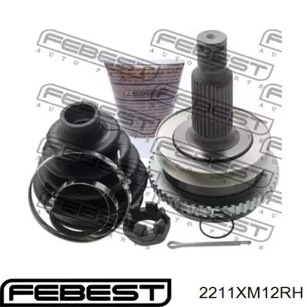 Купить 2211XM12RH Febest Шарнир угловых скоростей передний правый