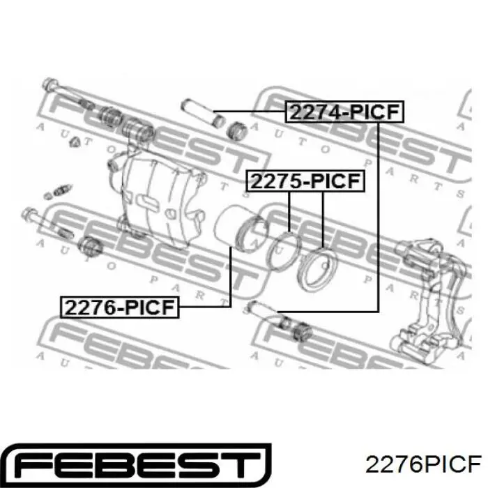 Поршень суппорта тормозного, переднего Autofren D025490 цена, от 9.95 USD