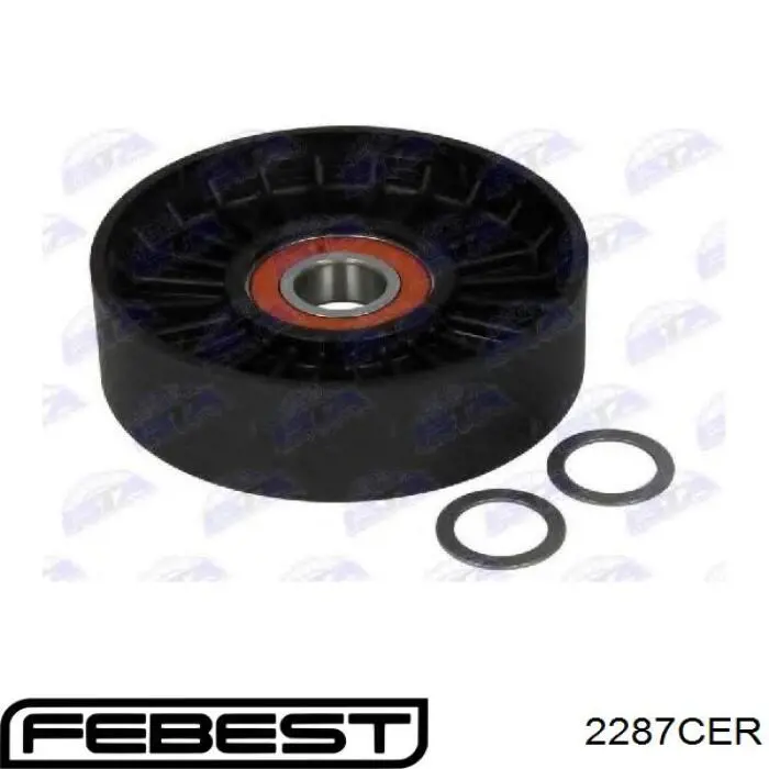 Ролик натяжителя приводного ремня Febest 2287CER