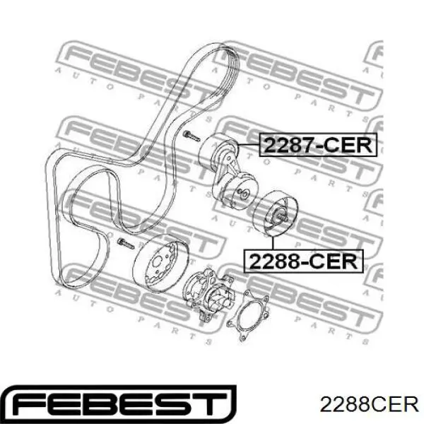 Паразитный ролик 2288CER Febest