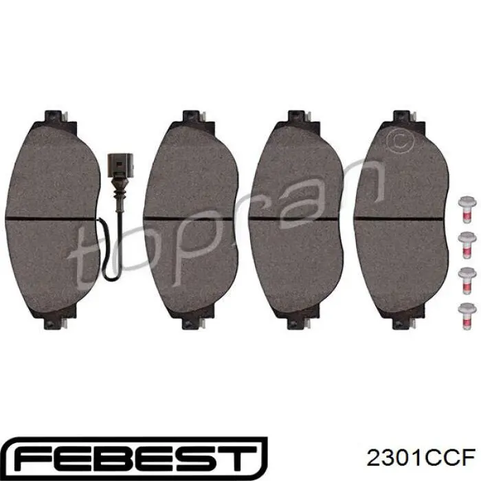 Передние тормозные колодки 2301CCF Febest