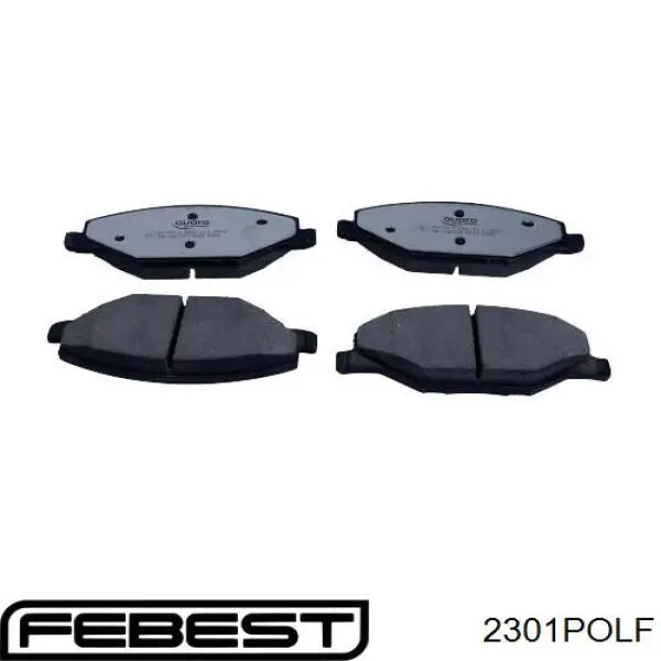 2301POLF Febest колодки тормозные передние дисковые