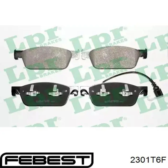 Купить 2301T6F Febest Колодки тормозные