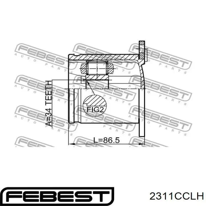 Купить 2311CCLH Febest ШРУС внутренний