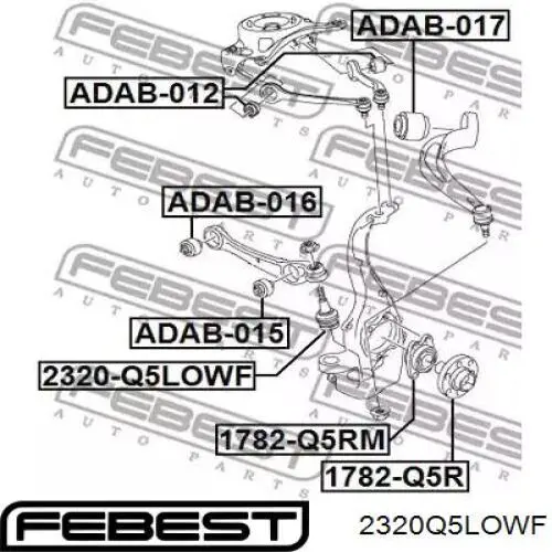 Шаровая опора 2320Q5LOWF Febest