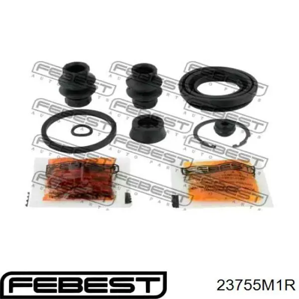 23755M1R Febest kit de reparação de suporte do freio traseiro