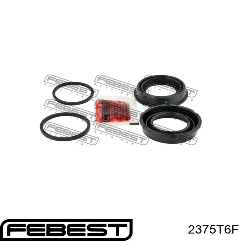 2375T6F Febest kit de reparação de suporte do freio dianteiro