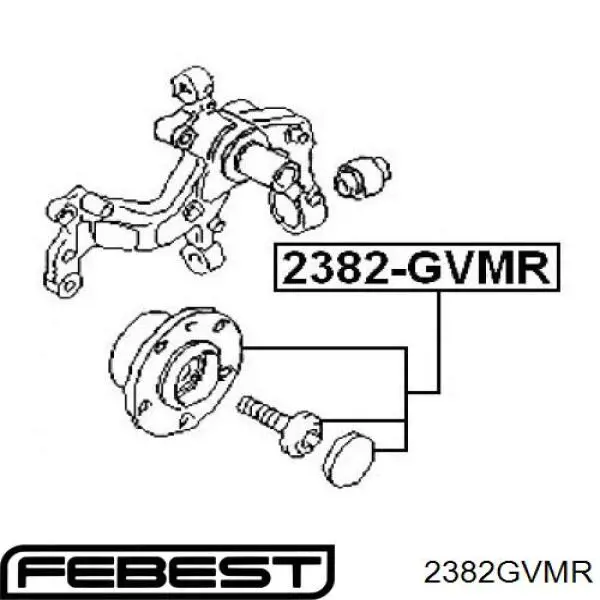 Купить 2382GVMR Febest Задняя шпиндель