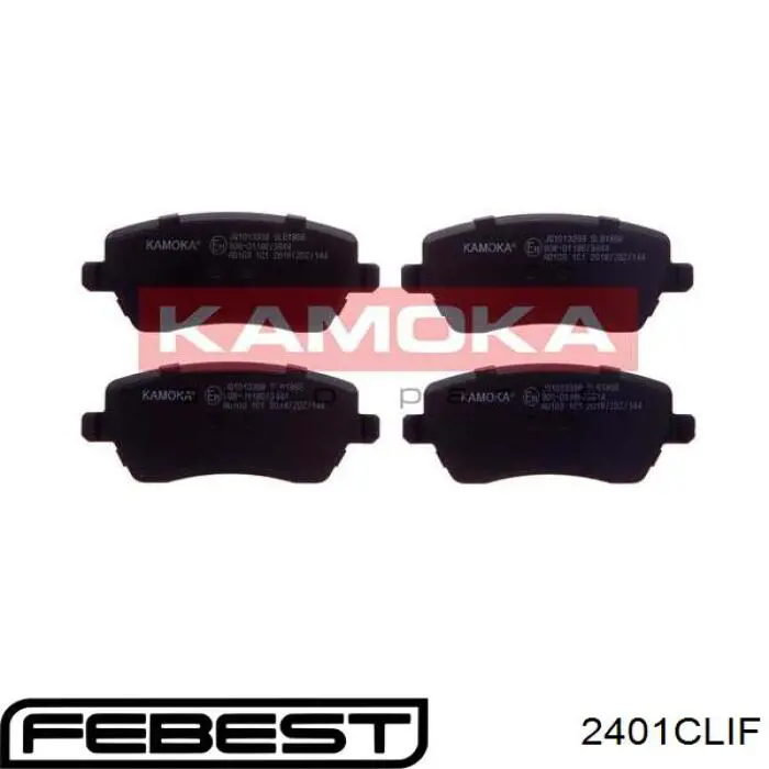 Купить 2401CLIF Febest Колодки тормозные