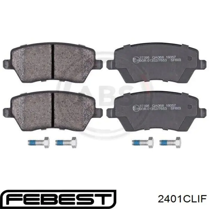 Передние тормозные колодки 2401CLIF Febest